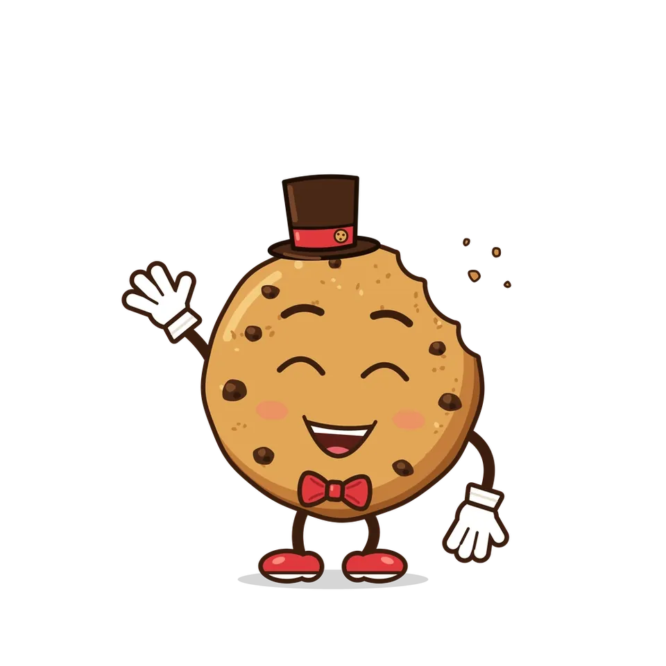 Mr. Cookie winkt
